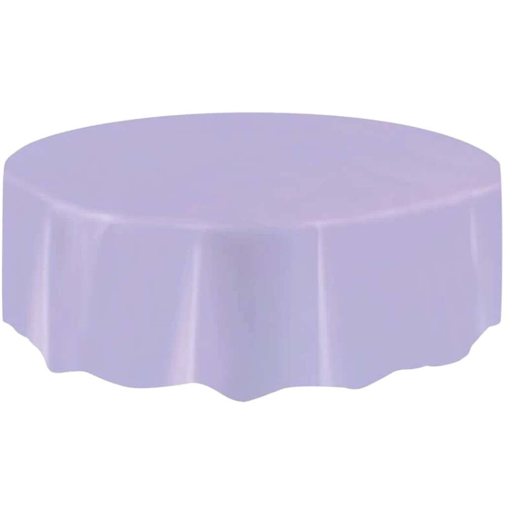 Round Tablecover 84in, Lavender Solid 