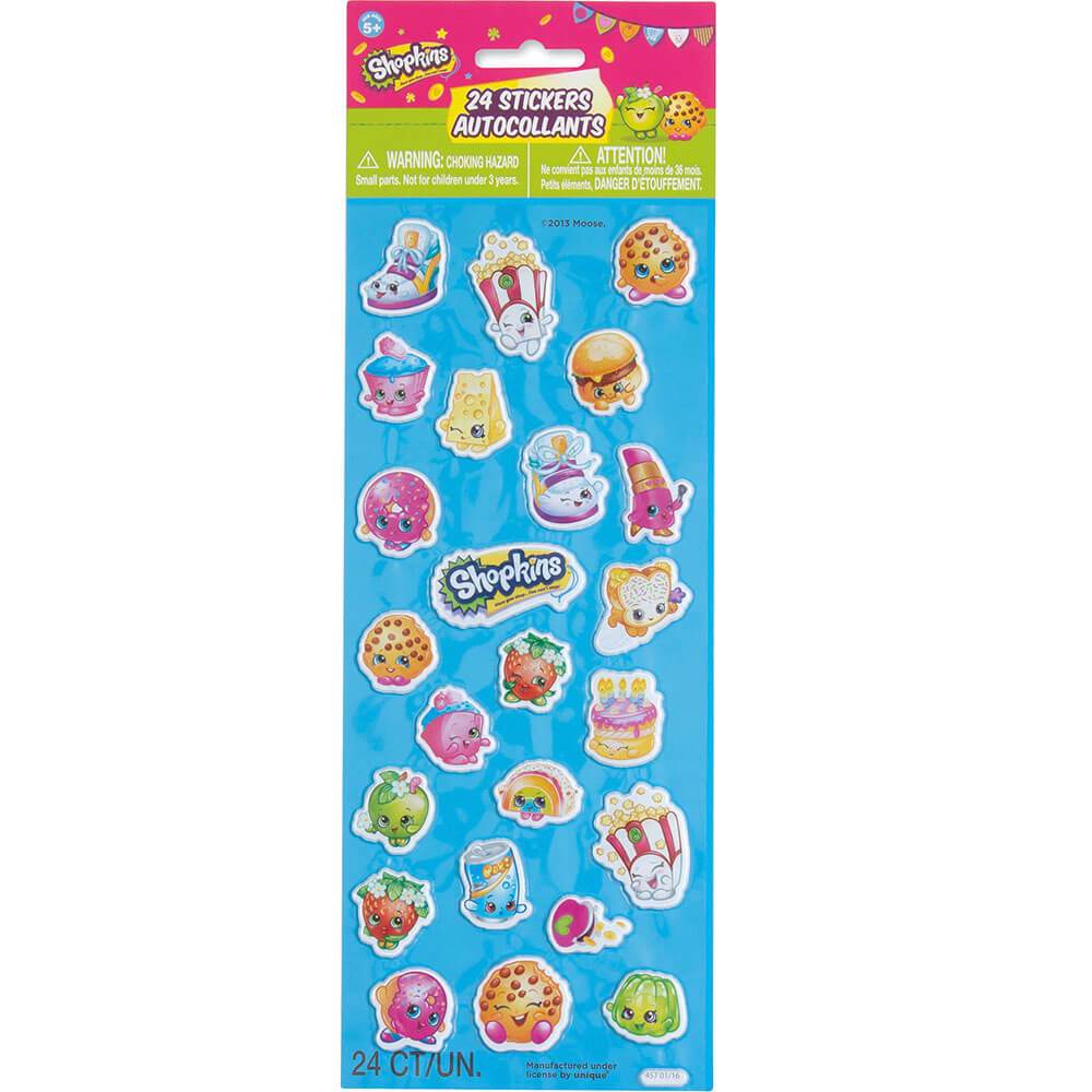 Shopkins Puffy Sticker Sheet 