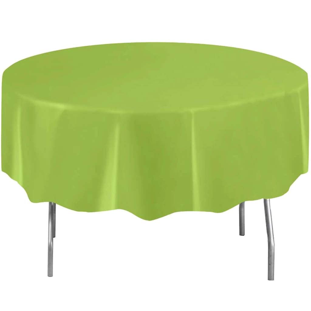 Round Tablecover 84in, Neon Green Solid 