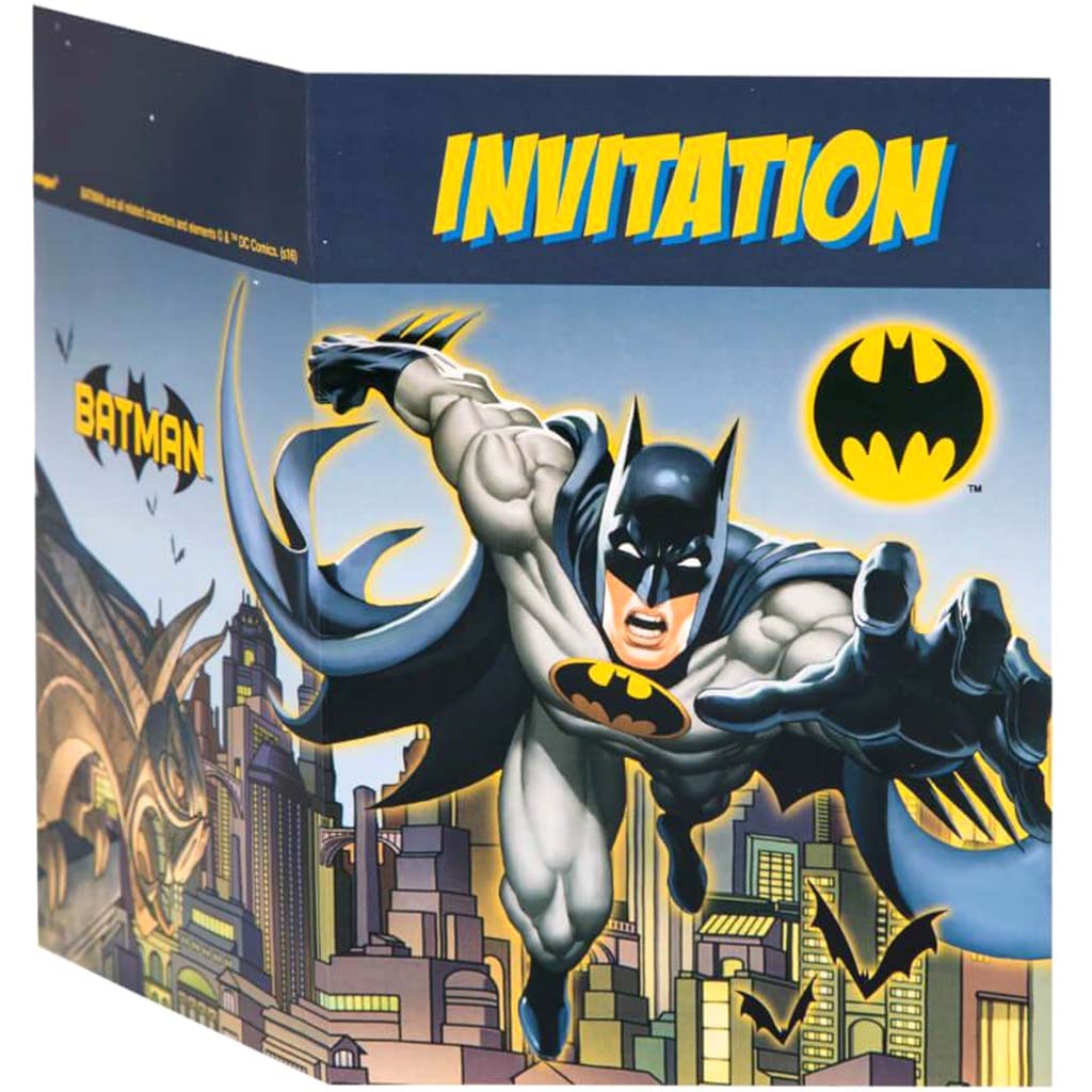 Batman Invitations, 8ct 