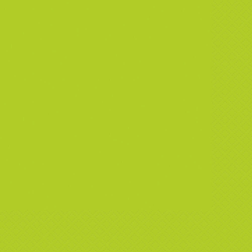 Neon Green Solid Beverage Napkin 20ct