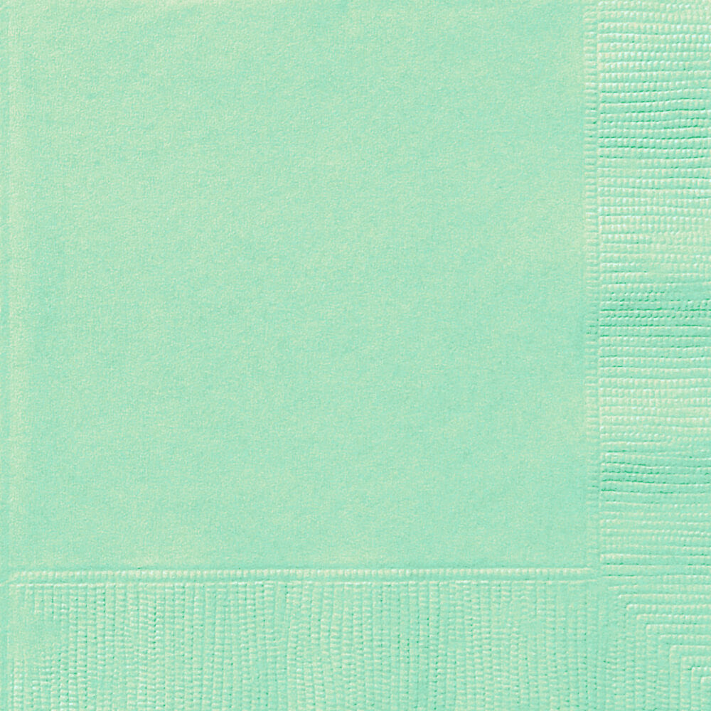 Mint Solid Beverage Napkins, 20ct 