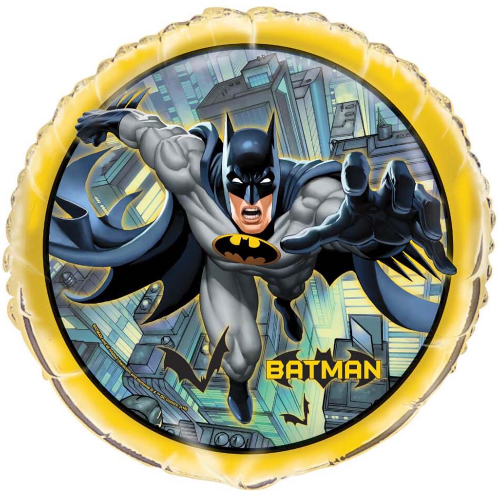 Batman Round Foil Balloon 18in 