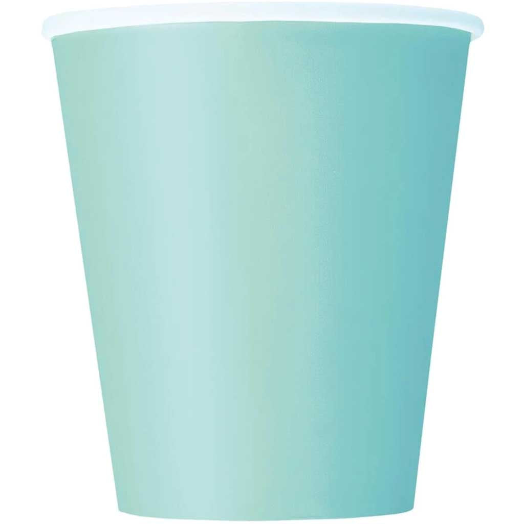 Mint Solid 9oz Paper Cups, 14ct 