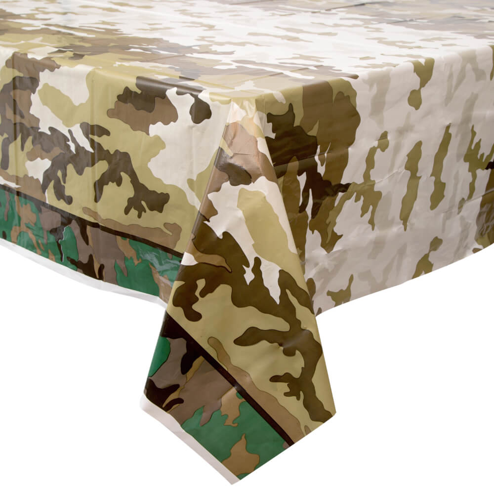 Rectangular Tablecover 54in x 84in, Military Camo 