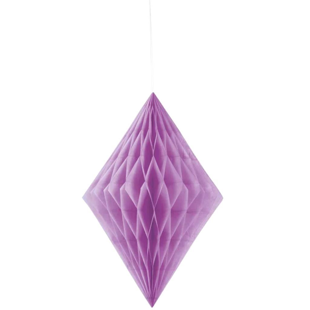 Tissue Paper Decoration 14in, Pretty Purple Diamond 