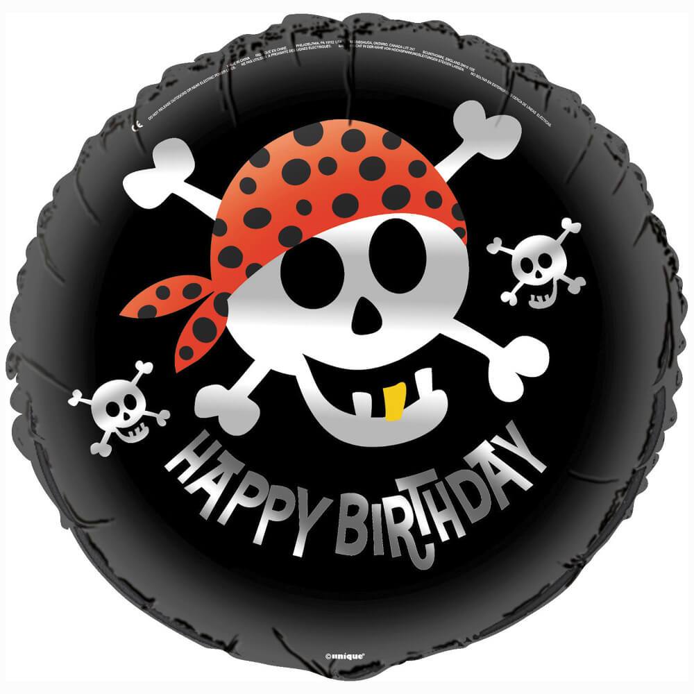 Pirate Fun Round Foil Balloon, 18in 