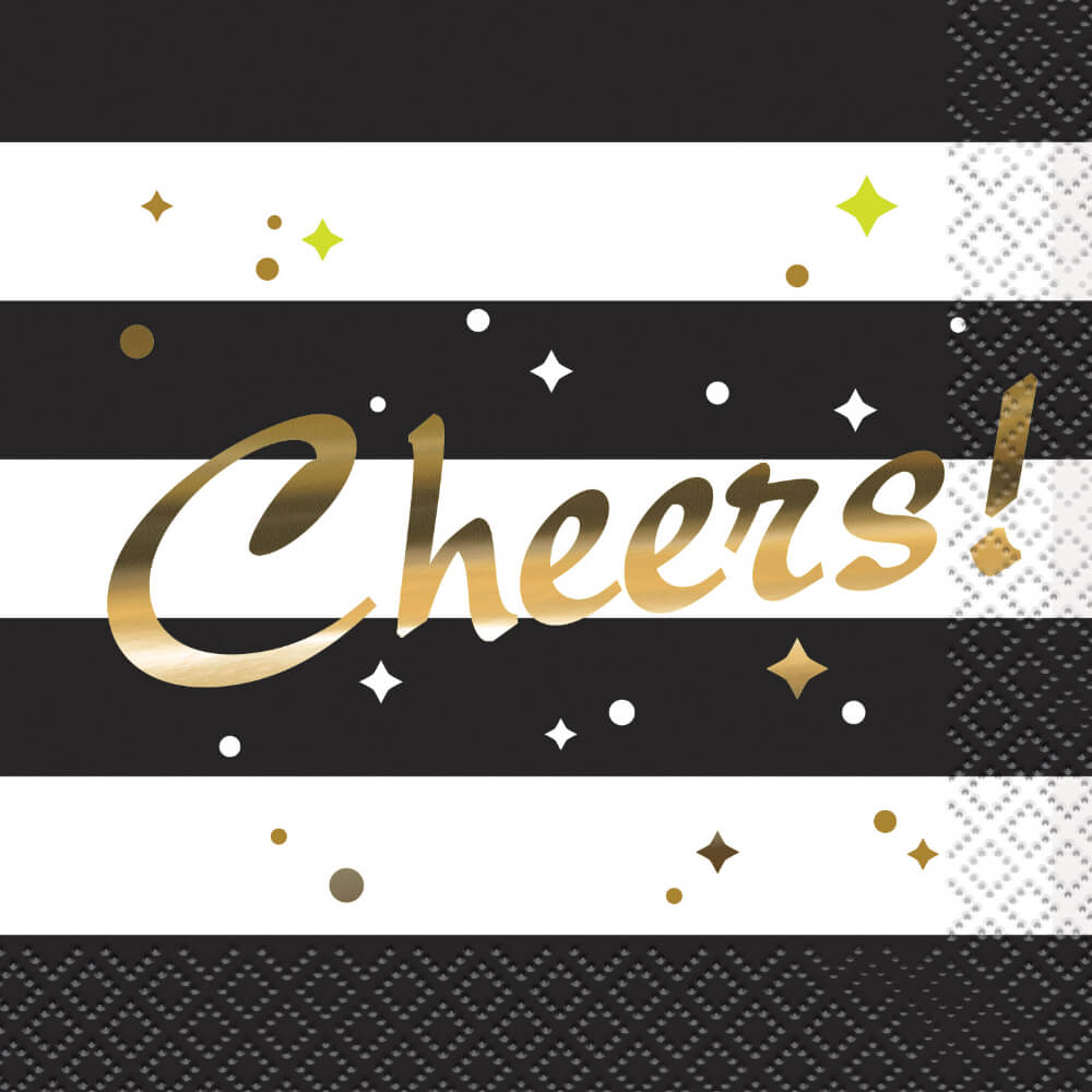 Chic Party Cheers Beverage Napkins, 16ct 