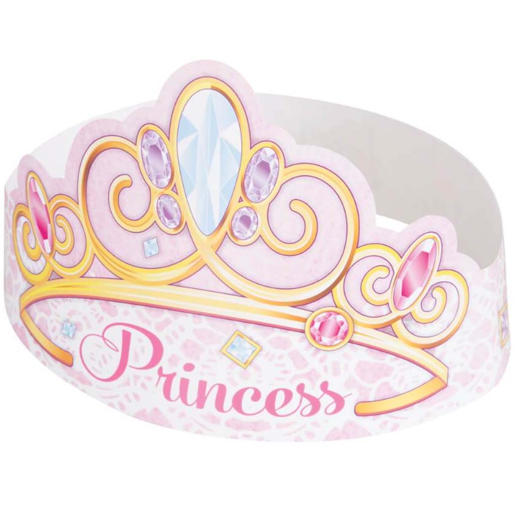 Pink Princess Tiaras, 6ct 