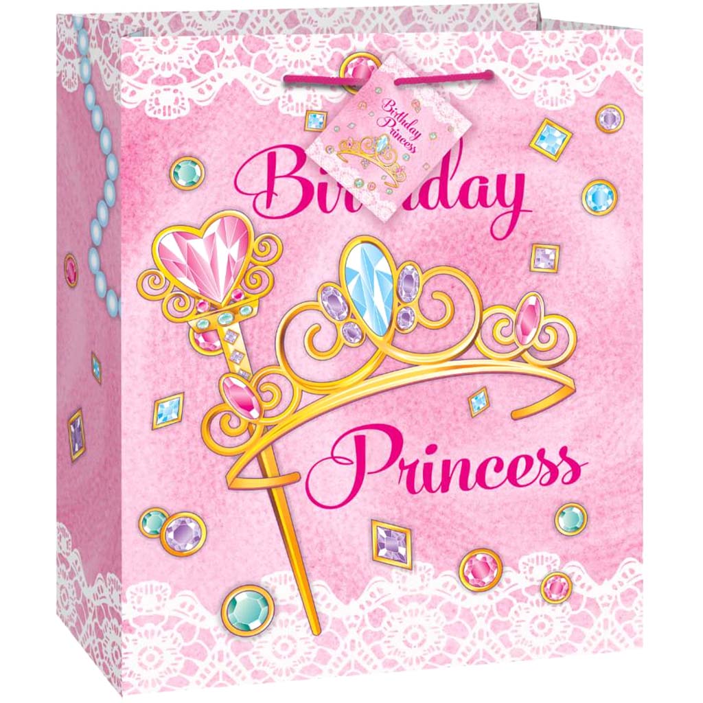 Gift Bag Medium, Pink Princess 