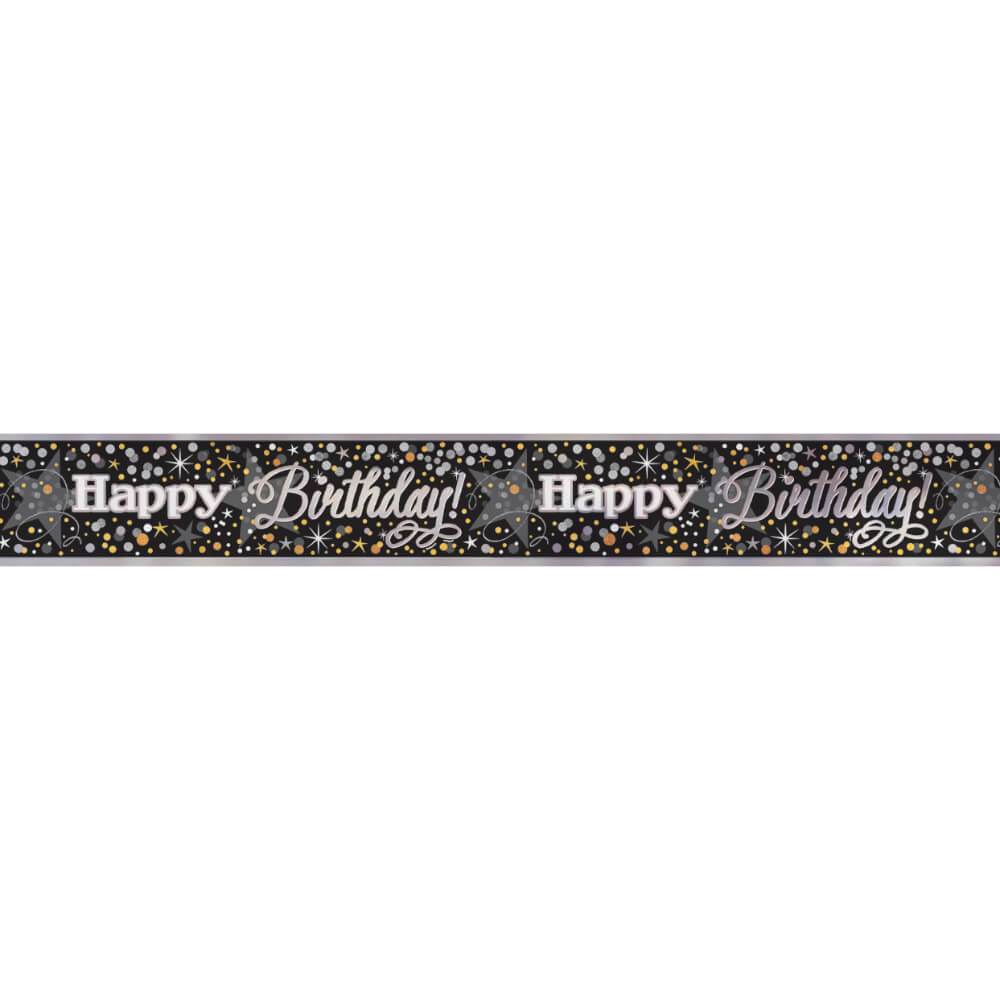 Foil Banner 12ft, Glittering Birthday 