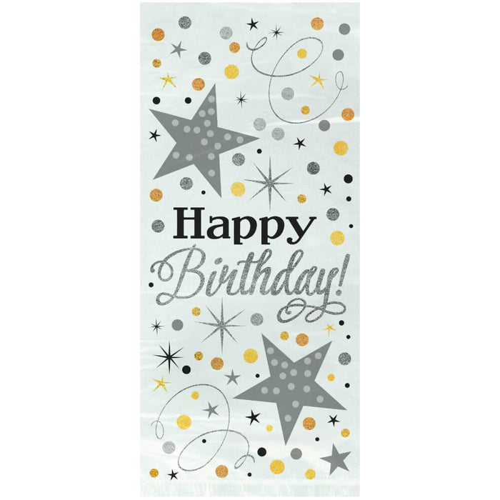 Cellophane Bags 20ct, Glittering Birthday 