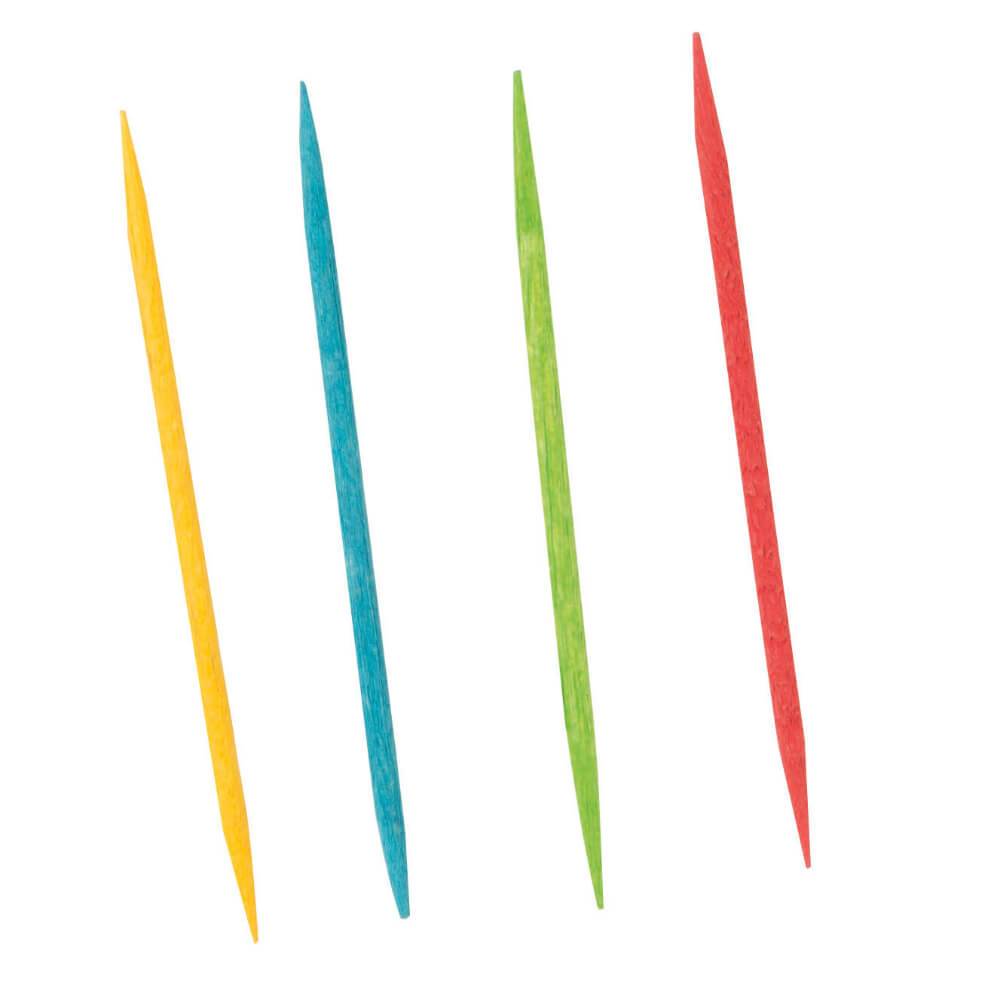 Toothpick Dispenser with 200 Assorted Color Toothpicks 