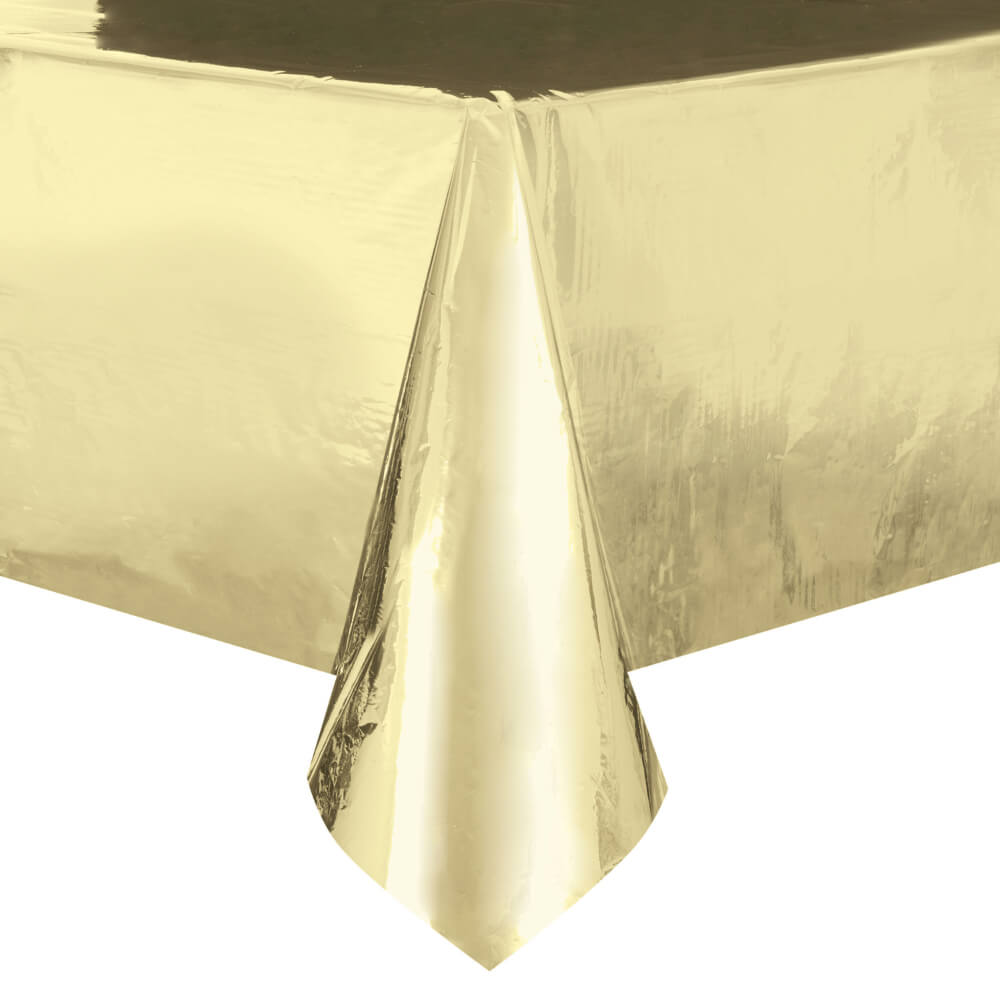 Rectangular Tablecover 54in x 108in, Gold Foil 