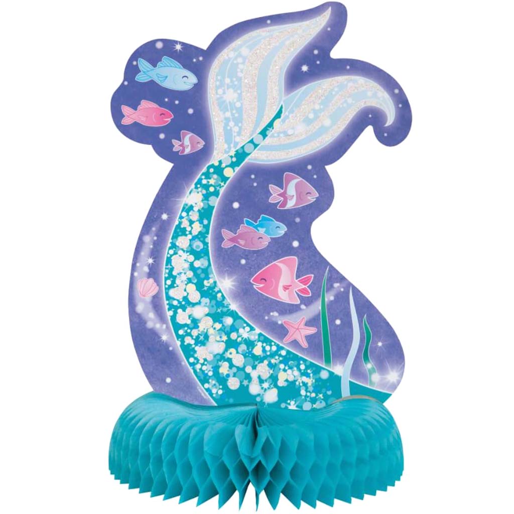 Honeycomb Centerpiece 14in, Mermaid 