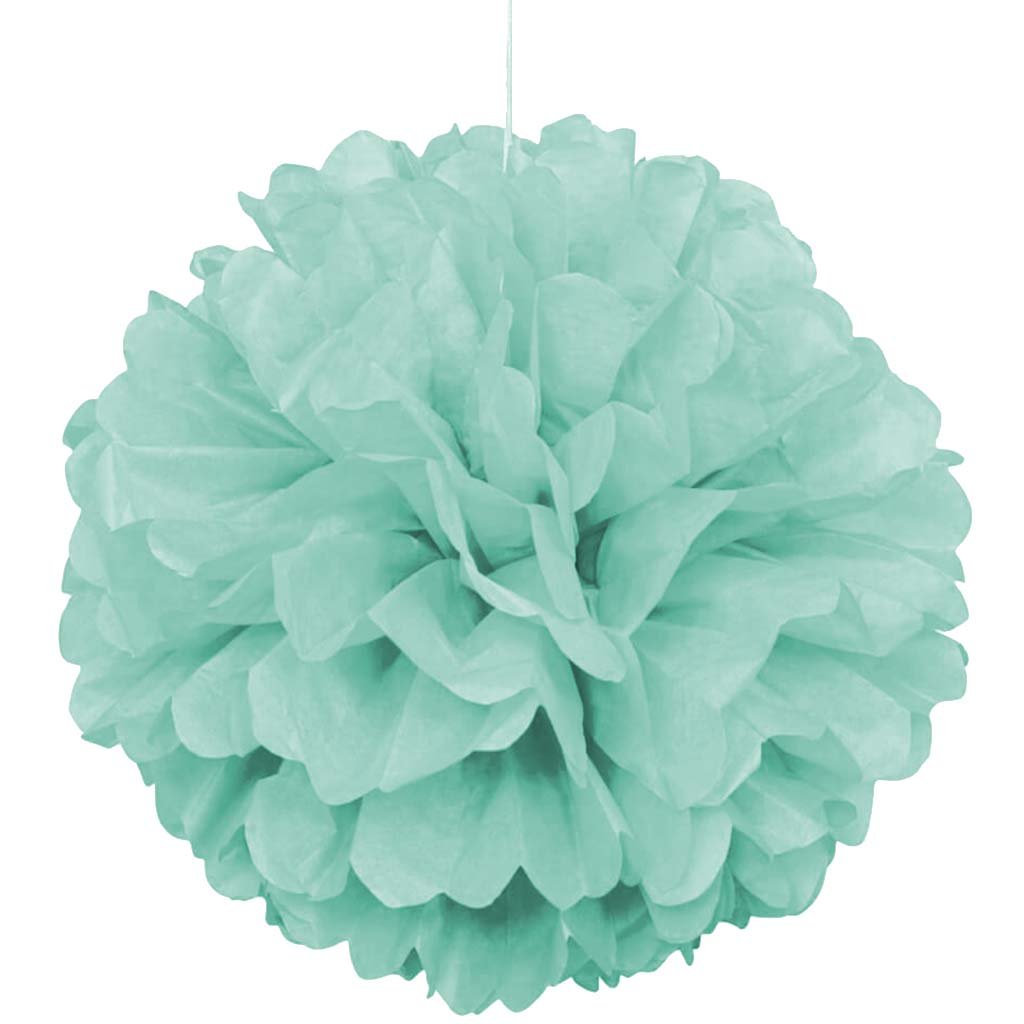 Tissue Pom Pom 16in, Mint Green 