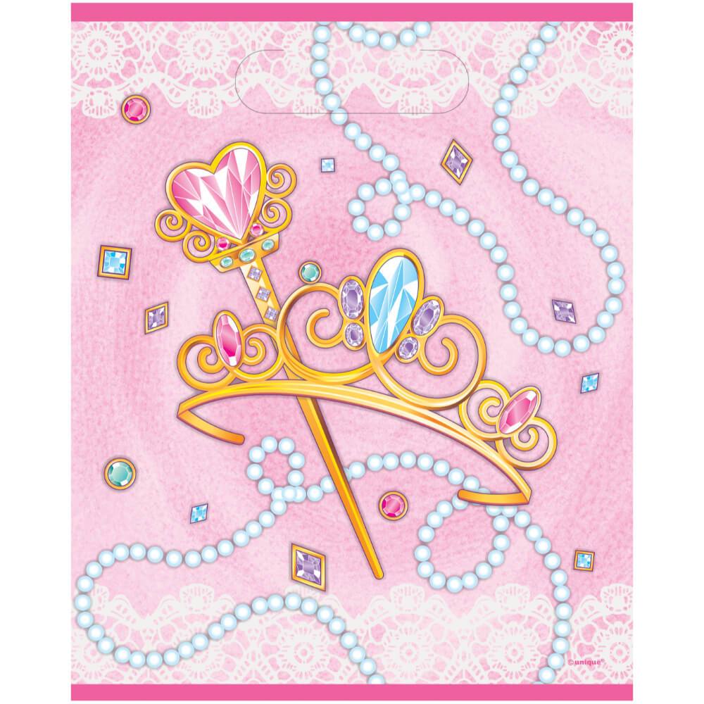 Pink Princess Loot Bags, 8ct 