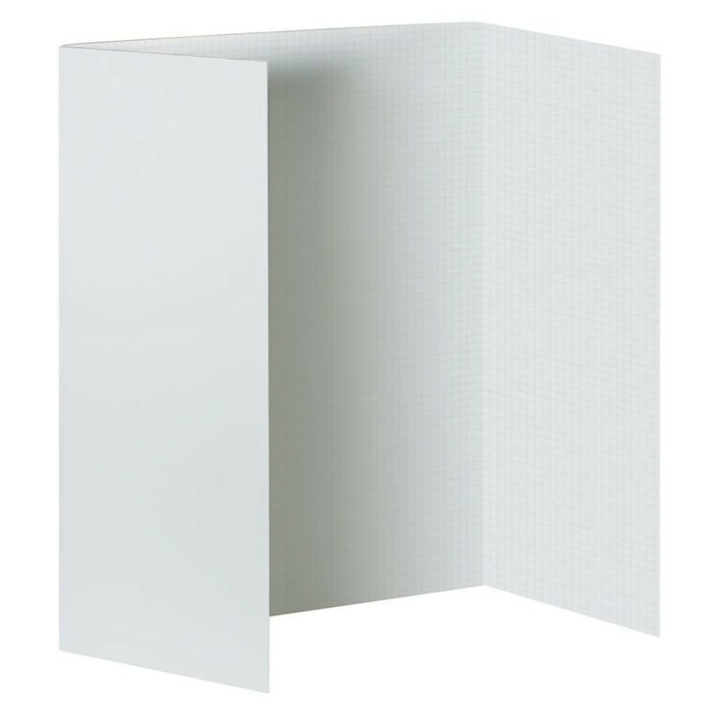 Foam Presentation Board Faint Grid 48in x 36in White