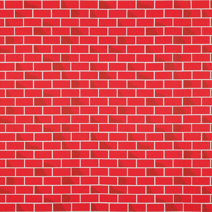 Corobuff Corrugated Paper Roll 48in x 12.5ft Brick Wall Design