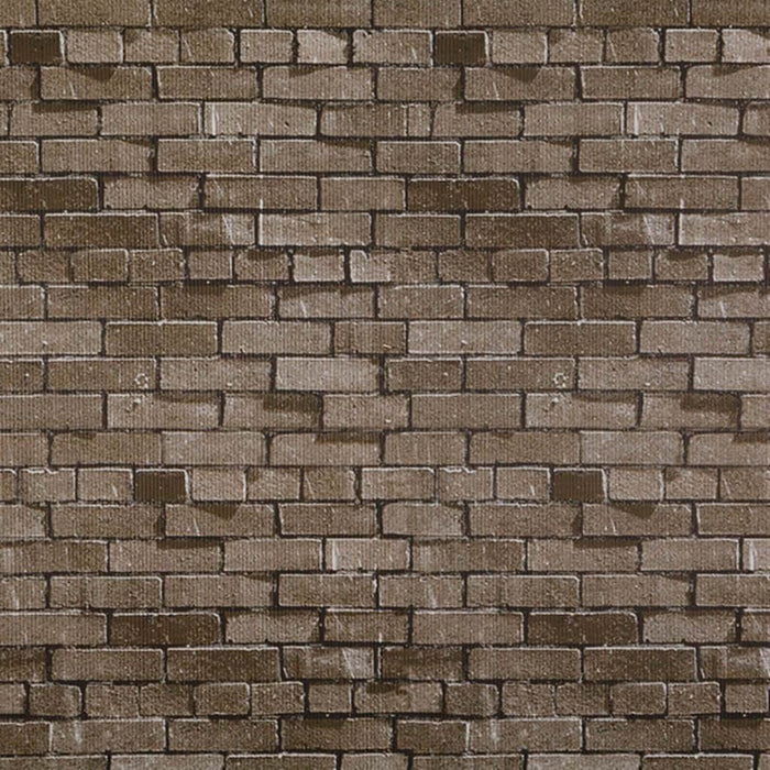 Corobuff Corrugated Paper Roll 48in x 12.5ft Brown Brick Design