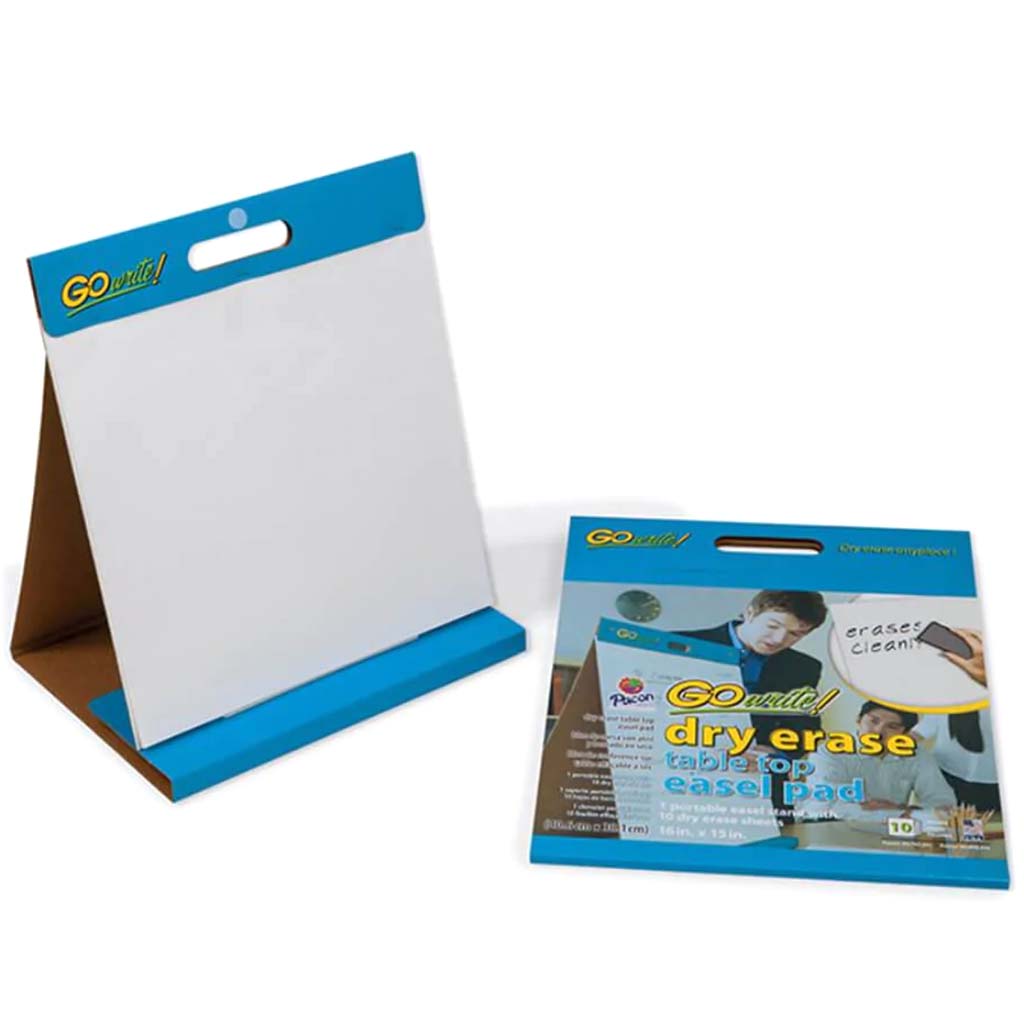 Dry Erase Table Top Easel Pad 16in x 15in White