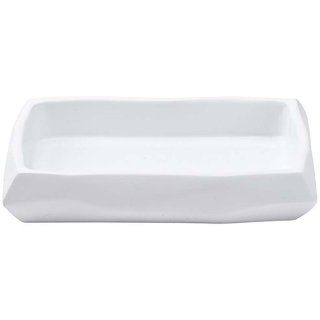 Nest Soap Dish White, 3.5in X 4in X 1in