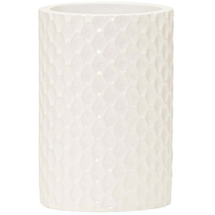 Milan Tumbler White, 3in X 3in X 5in
