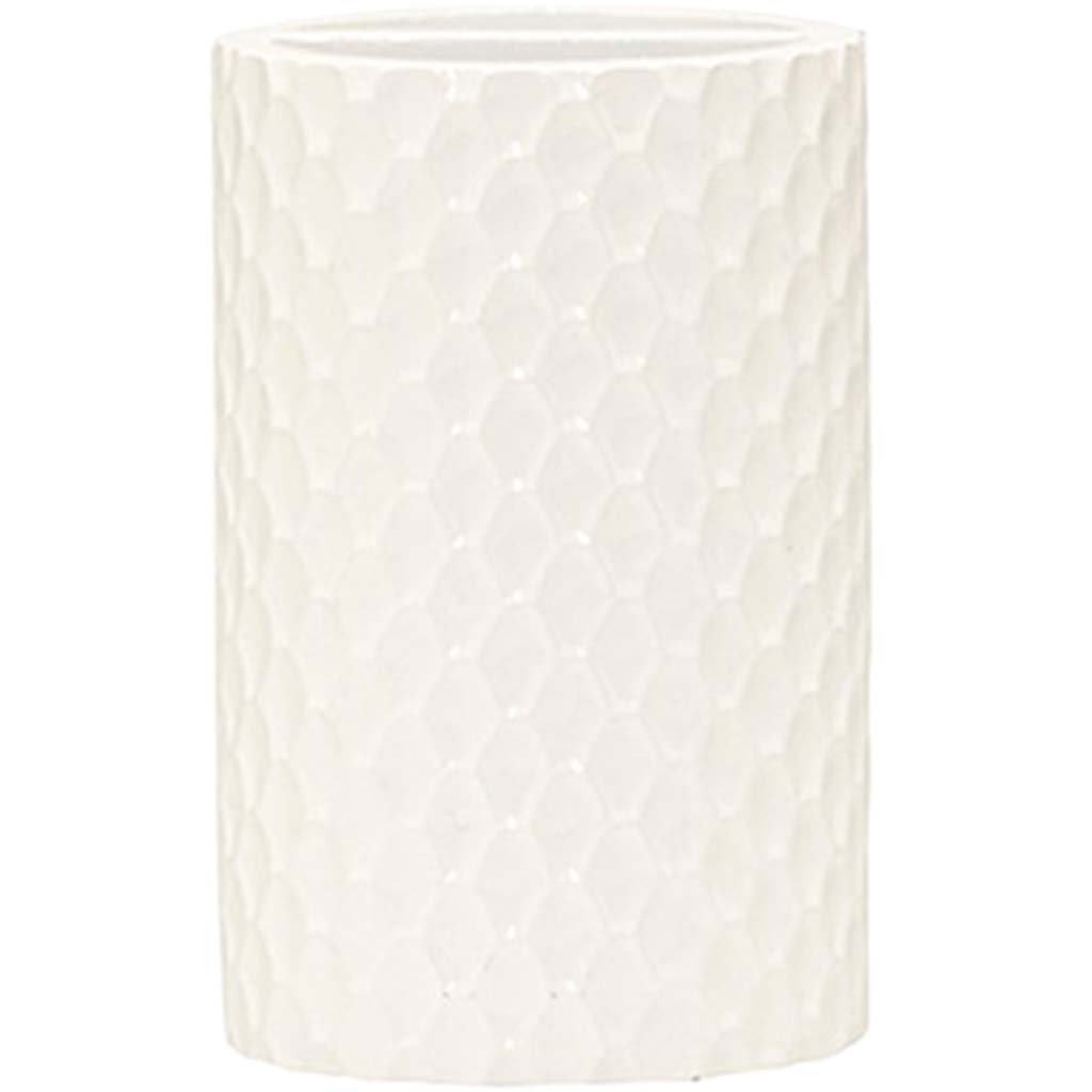 Milan Toothbrush Holder White, 3in X 3in X 5in