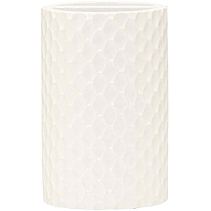 Milan Toothbrush Holder White, 3in X 3in X 5in
