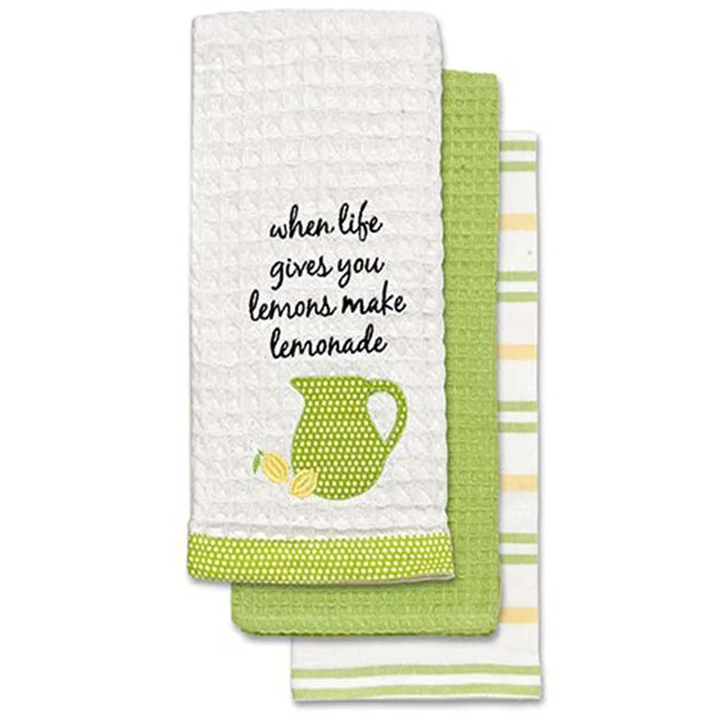 When Life Gives You Lemons Kitchen Towel Set Of 3