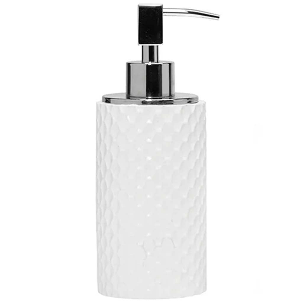 Milan Dispenser White, 3in x 3in x 8in