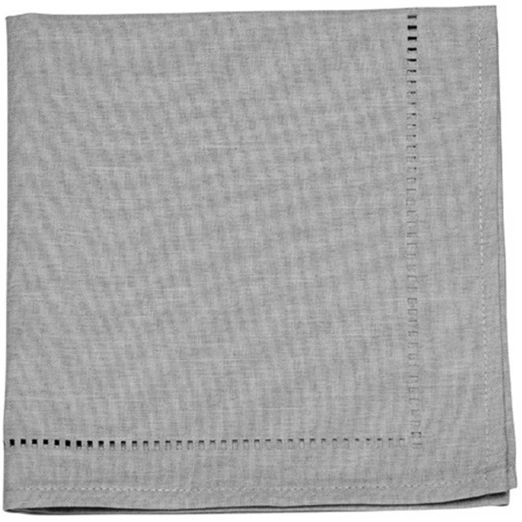 Linen Look Napkin Set Of 4 Grey, 18in X 18in
