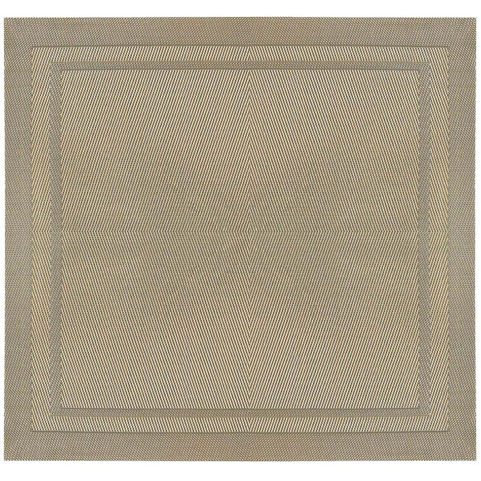 Lustre Square Placemat Champagne, 14in X 14in