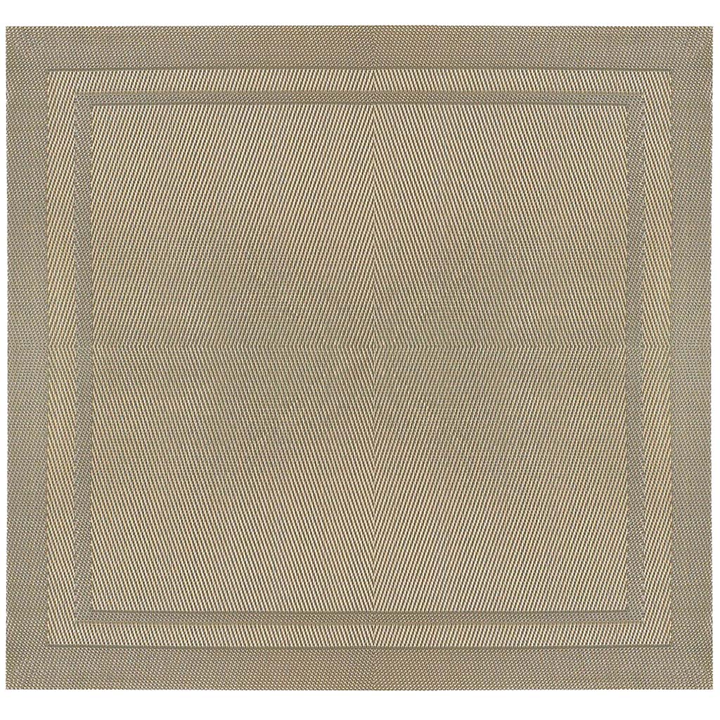 Lustre Square Placemat Champagne, 14in X 14in