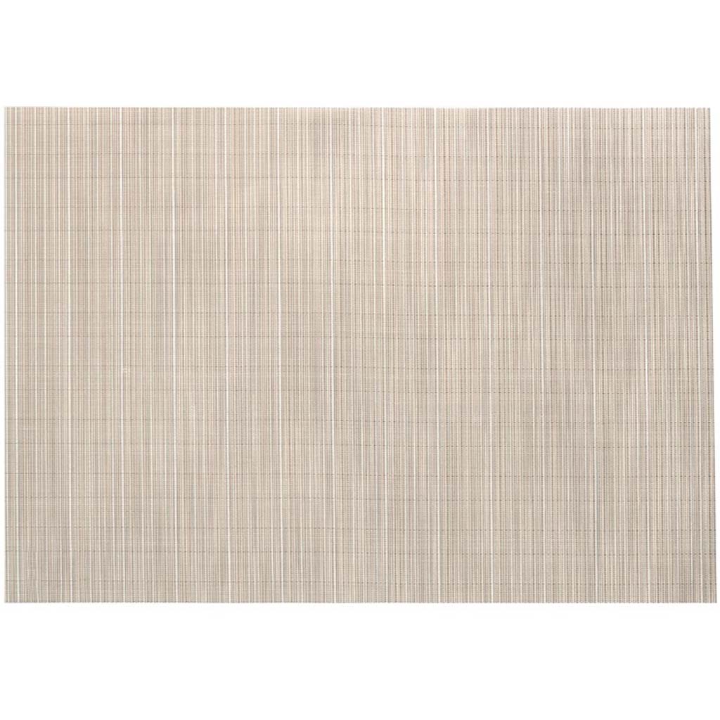 Linnea Rib Vinyl Placemat Champagne, 13in X 19in