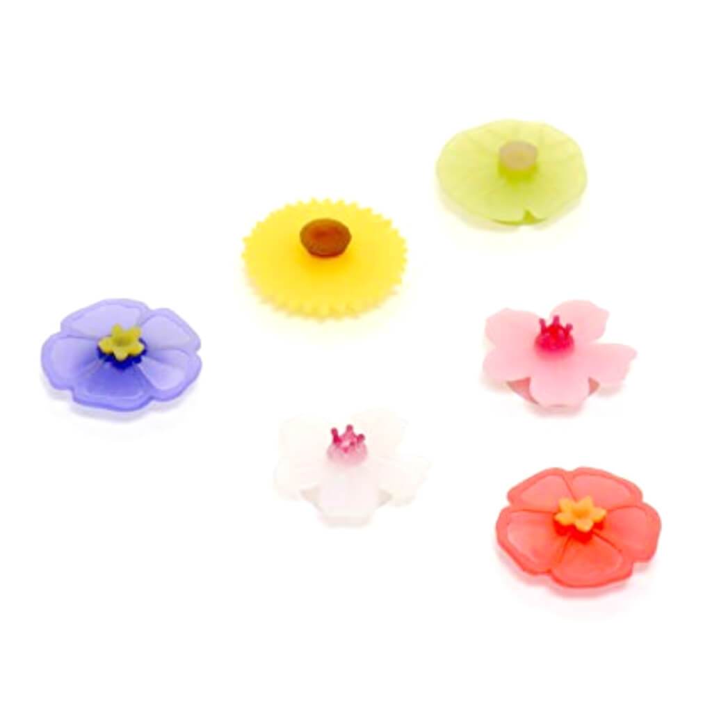 FLORAL DRINK MARKERS SET OF 6