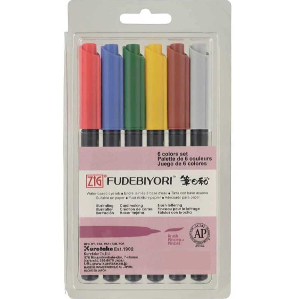 Zig Brush Marker Set Fudebiyori