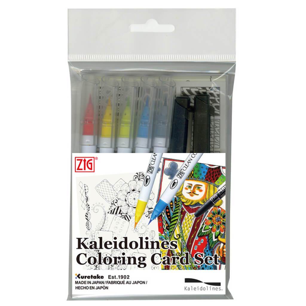 ZIG KALEIDOLINES COLORING CARD SET PLAYING CARD 