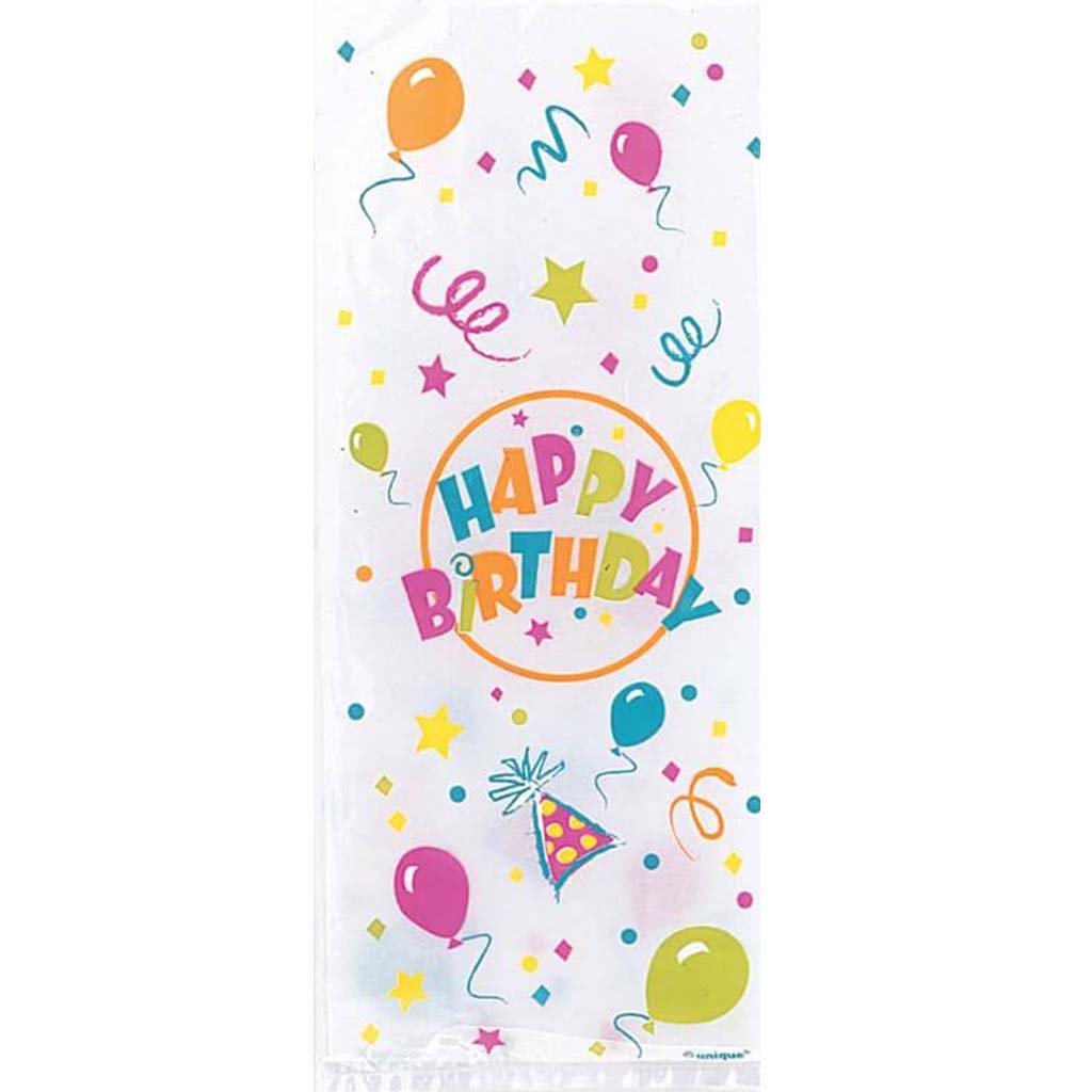 Cellophane Bags 20ct, Birthday Blast 