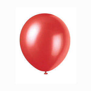 Latex Balloon 12in, Frosted Red Pearlized