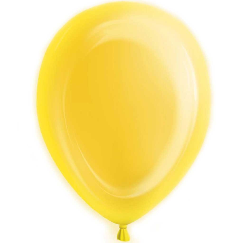 Light Up Balloons 5ct, Sunburst Yellow 