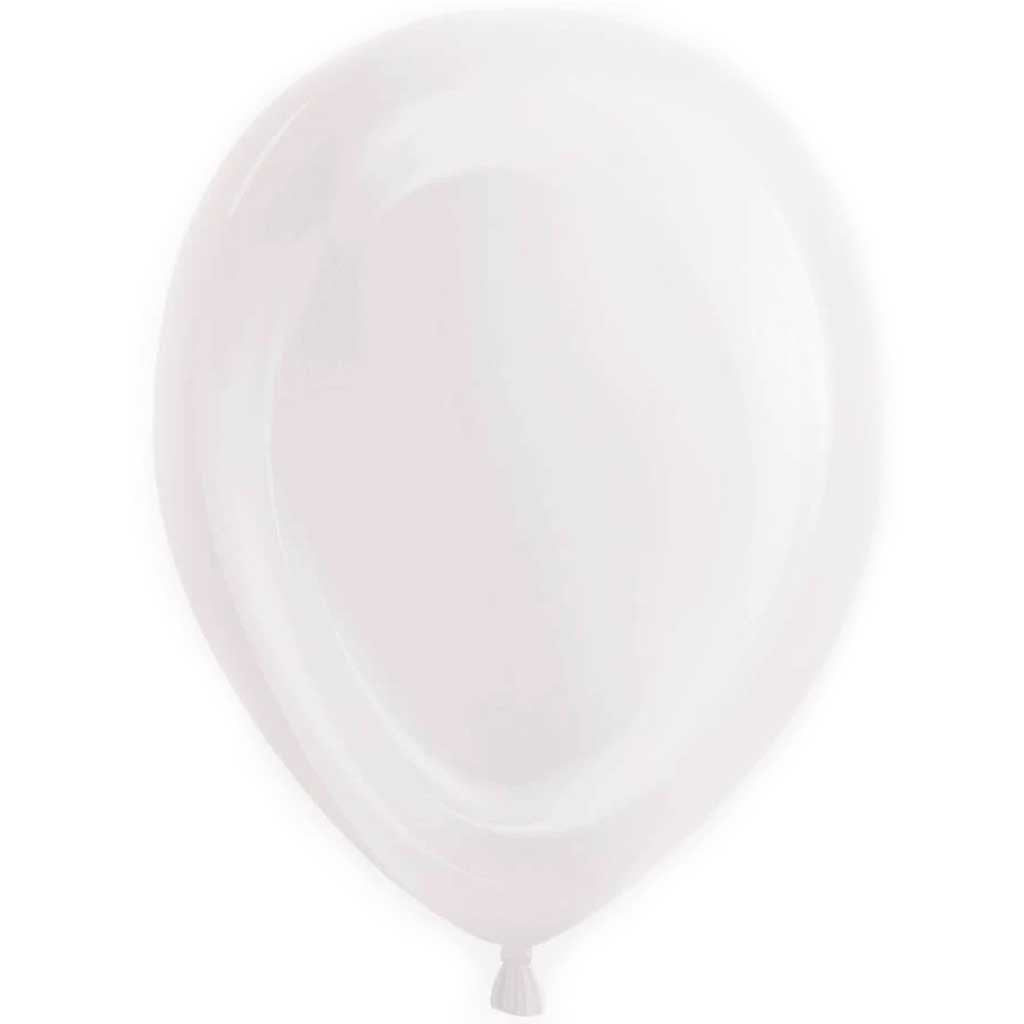 Light Up Balloons 5ct, Snow White Solid 