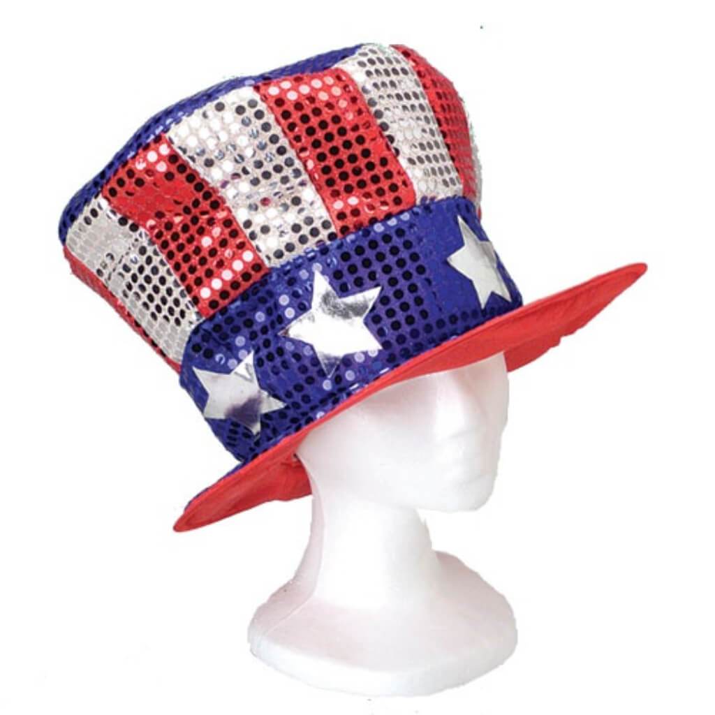 Sequin Uncle Sam Hat