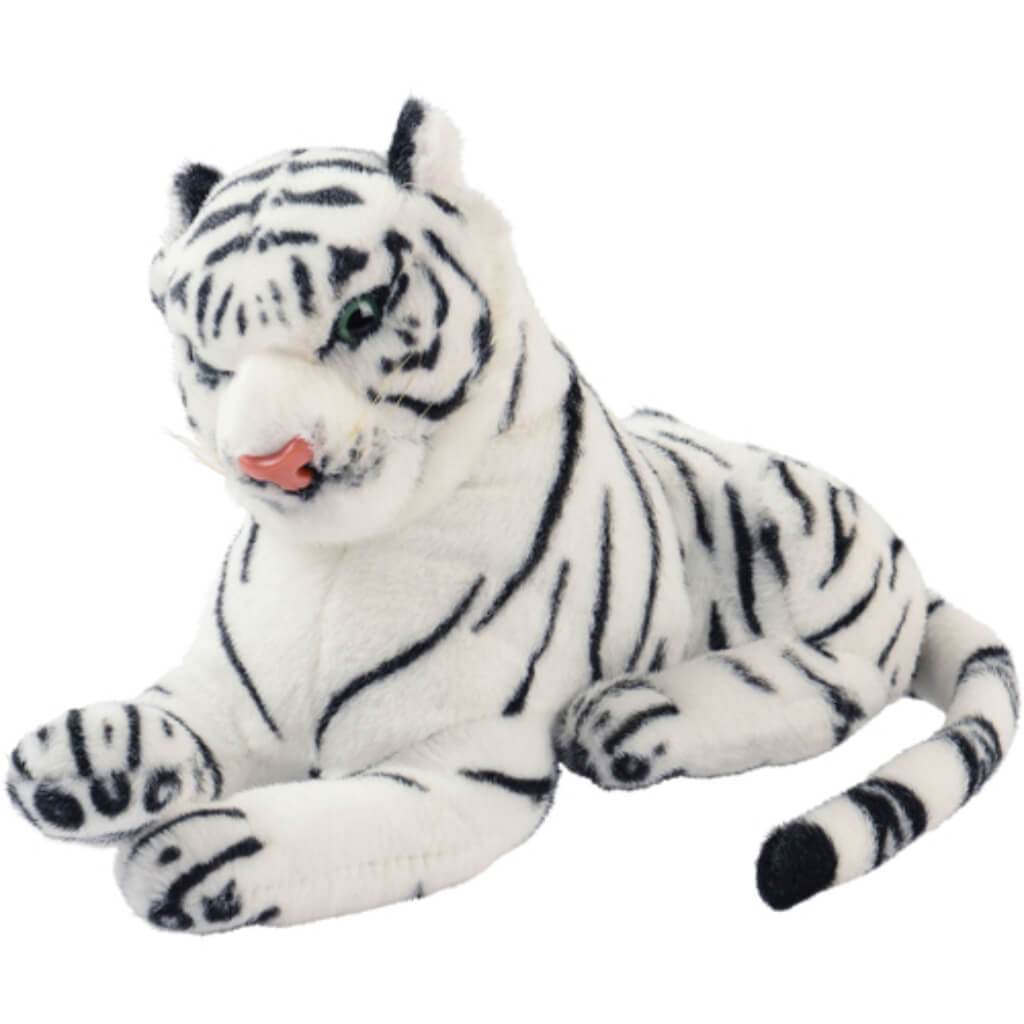 Plush Small Realistic White Tigers 