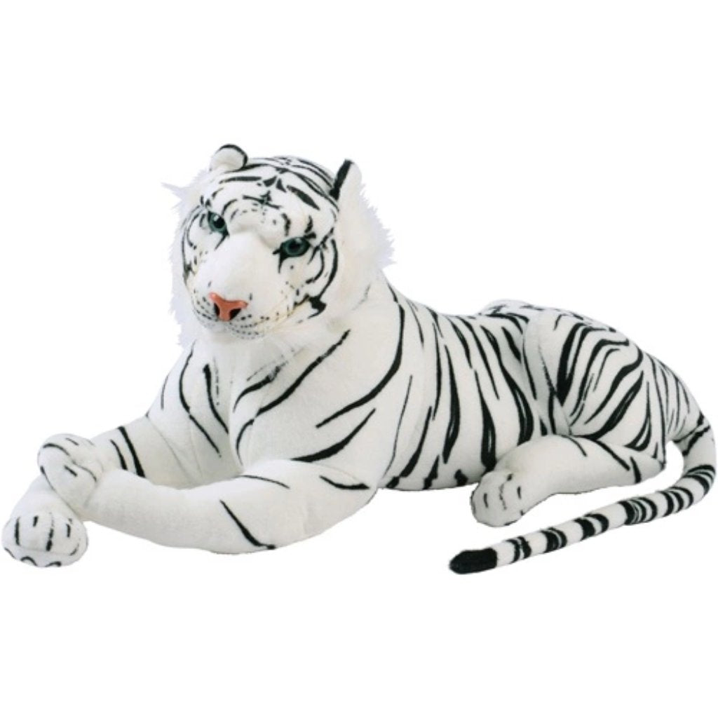 Plush Jumbo Realistic White Tigers