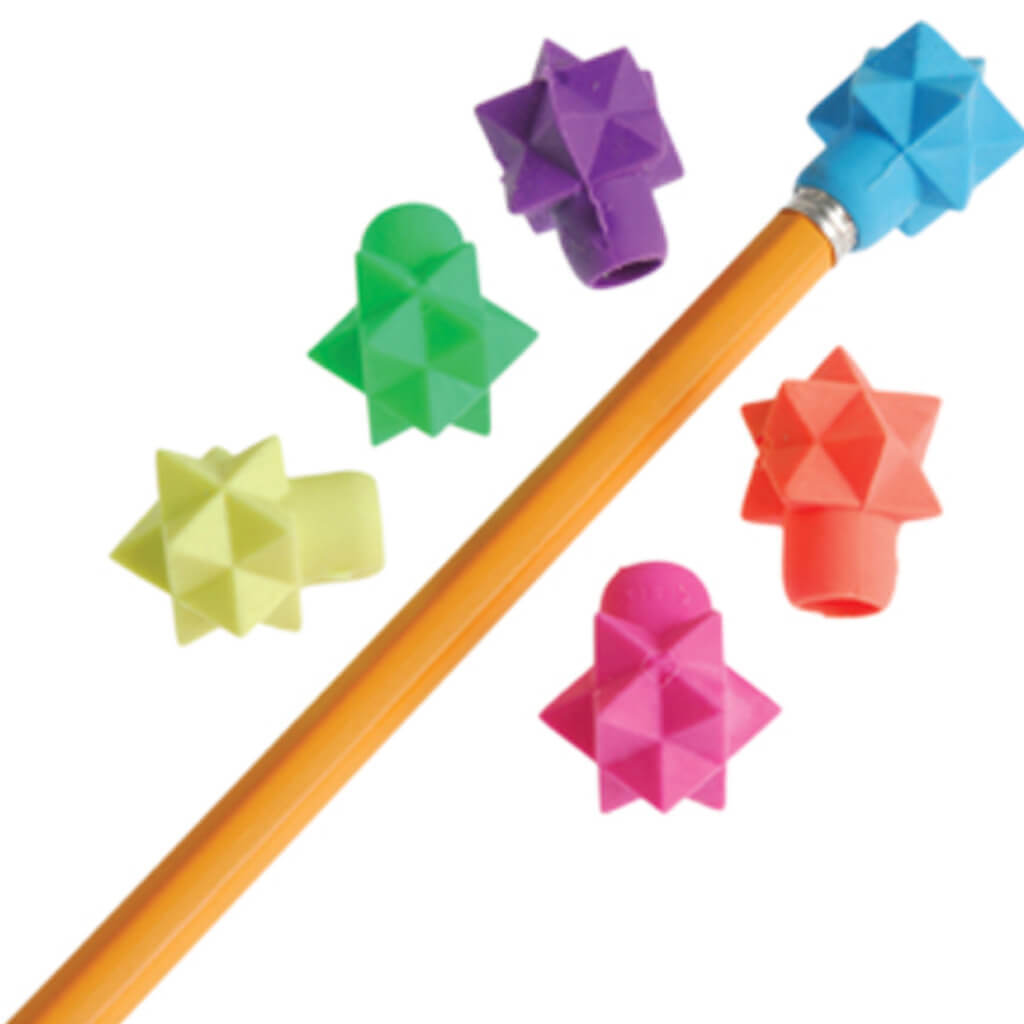 Star Eraser Pencil Tops, 48pc