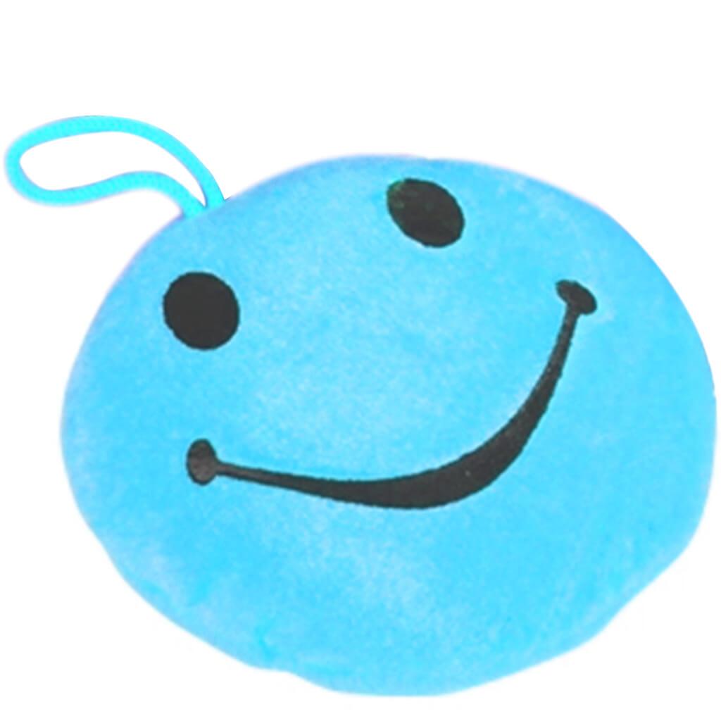 Blue Smiley Face Plush