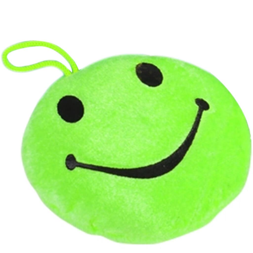 Green Smiley Face Plush