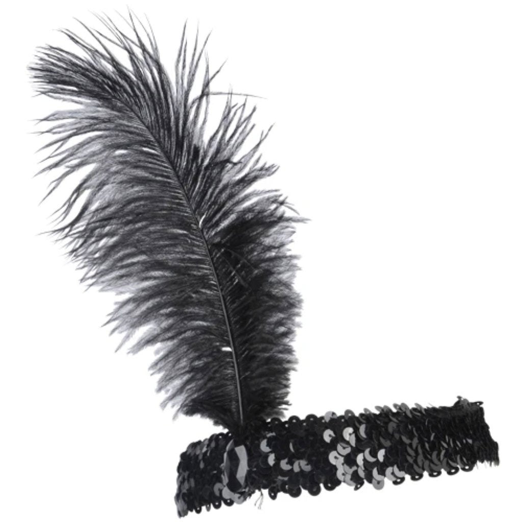 Ostrich Feather Head Band