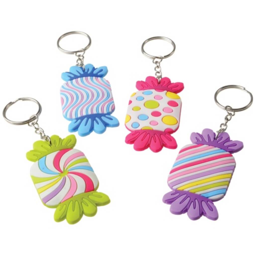 Candy Rubber Keychains 